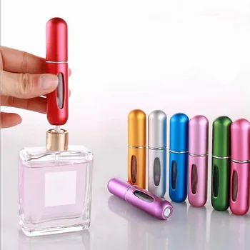 Portable Mini Perfume Refill Bottle - 5ml Travel-Friendly Spray Jar for Scent Refills, Ideal Empty Atomizer Cosmetic Container for On-the-Go Touch-Ups