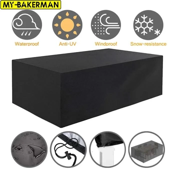 Waterproof Outdoor Furniture Covers - Protect Your Garden, Lawn, and Patio Furniture from Rain, Snow, Dust, Wind, and UV Rays with Durable Oxford Fabric Covers in 40 Sizes